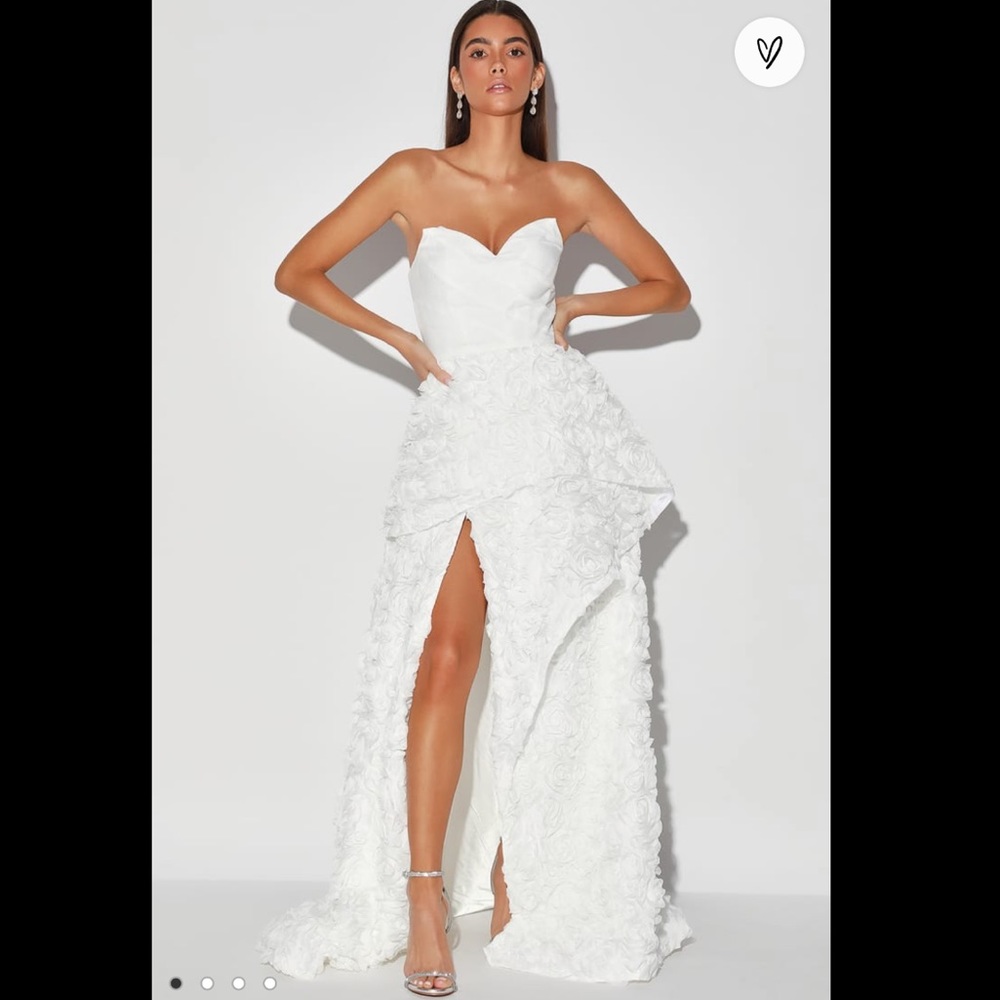 STRAPLESS BRIDAL MAXI DRESS